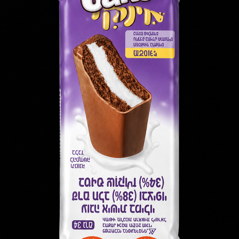 كعكة شوكولاتة محشوة بالكريمة
