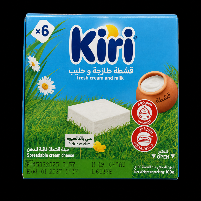 جبنة كيري قابلة للدهن 6 قطع