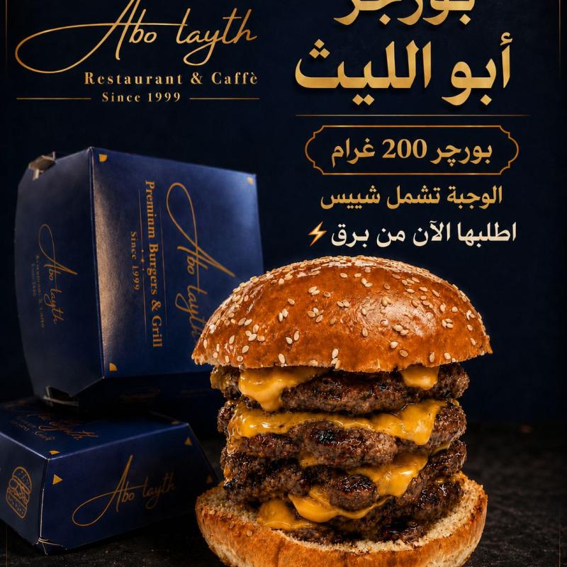 برجر 200 جرام تشمل شيبس