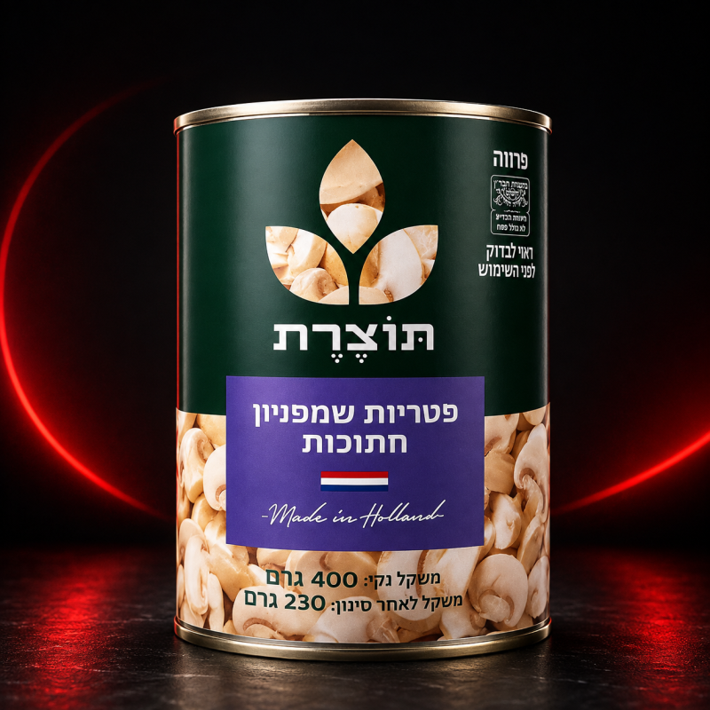فطر شامبينيون مقطع
