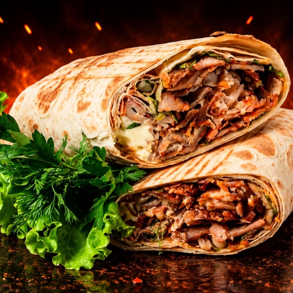 لفة شاورما عجل