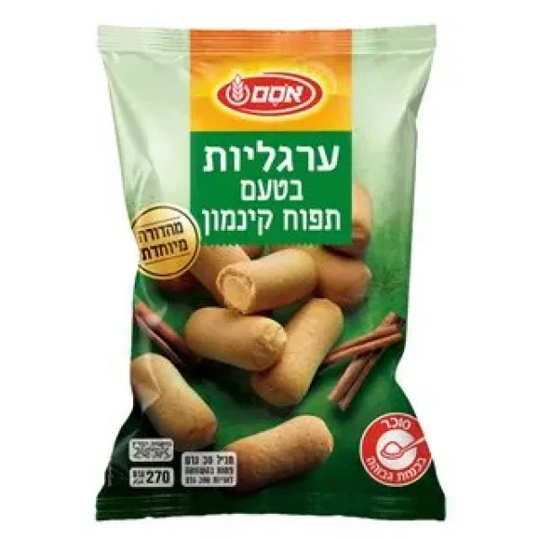 ערגליות אסם בטעם תפוח וקינמון