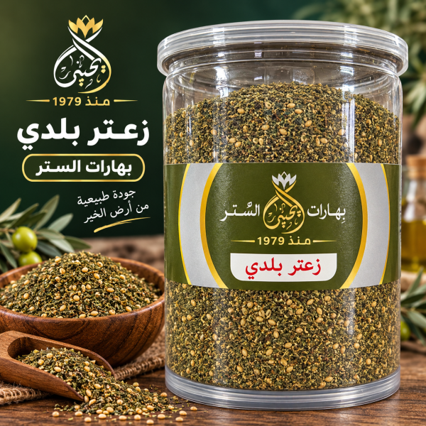 زعتر بلدي أخضر مطحون بهارات السمر