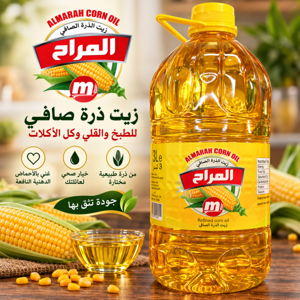 زيت ذرة صافي المراح 3 لتر